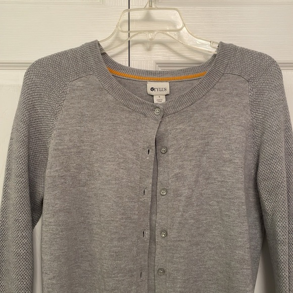 STYLUS Gray Button Down Cardigan Sweater Small Like New - Picture 5 of 12